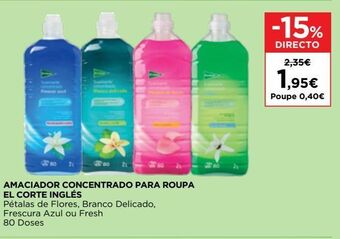 El Corte Inglés Amaciador el corte inglés promoção