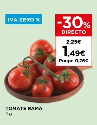 El Corte Inglés Tomate promoção