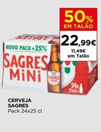 El Corte Inglés Cerveja sagres mini promoção