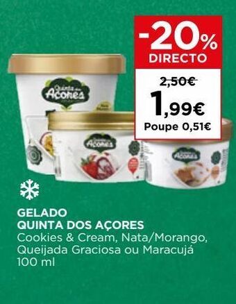 El Corte Inglés Gelados quinta dos açores promoção
