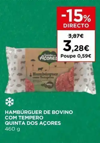 El Corte Inglés Hambúrguer bovino quinta dos açores promoção