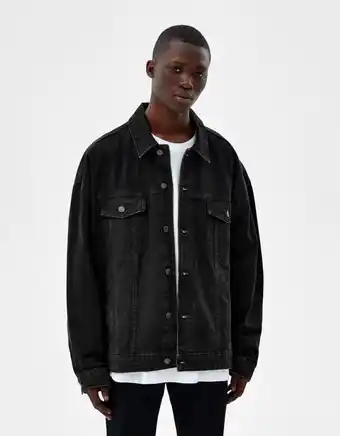 Bershka Casaco denim oversize promoção