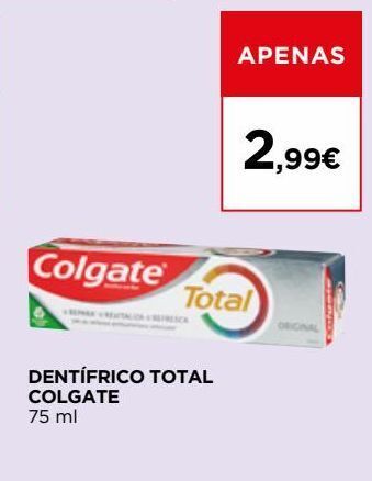 El Corte Inglés Pasta de dentes colgate promoção