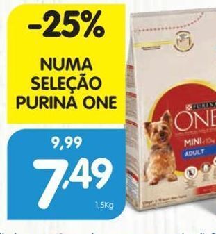 Minipreço Ração para cães purinaone promoção