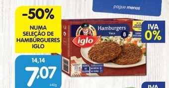 Minipreço Hambúrguer iglo promoção