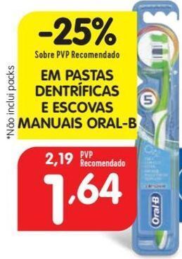 Escova de dentes oral b