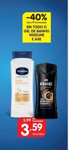 Minipreço Gel de banho vaseline promoção