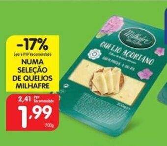 Minipreço Queijos milhafre promoção