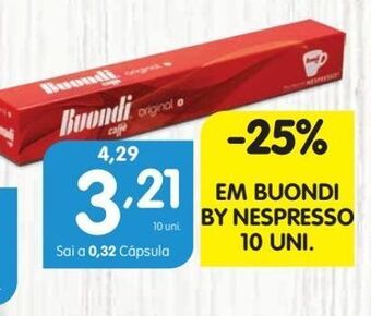 Minipreço Cápsulas de café buondi promoção
