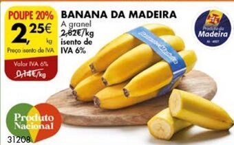Pingo Doce Banana da madeira promoção