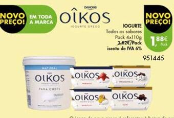Pingo Doce Iogurte grego oikos promoção