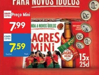 Minipreço Cerveja sagres mini promoção