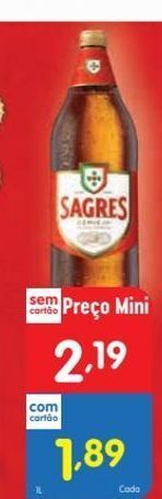 Minipreço Cerveja sagres promoção