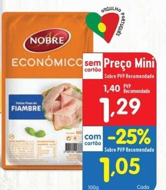 Minipreço Presunto nobre promoção