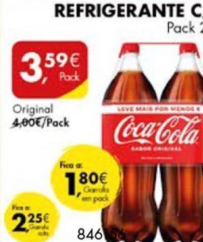 Pingo Doce Refrigerante de cola coca cola promoção