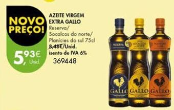 Pingo Doce Azeite virgem gallo promoção