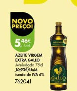 Pingo Doce Azeite virgem gallo promoção
