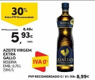 Continente Bom dia Azeite virgem gallo promoção