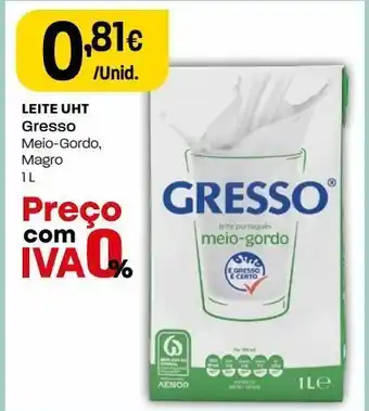 Intermarché Leite gresso promoção