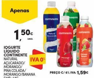 Continente Bom dia Iogurte continente promoção