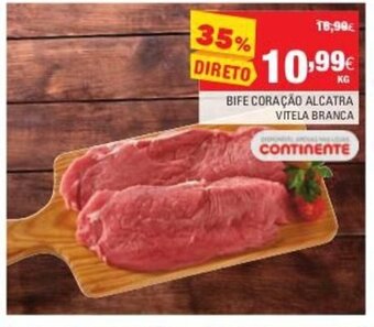 Continente Bife Coração Alcatra Vitela Branca promoção