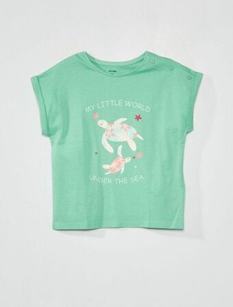 Kiabi T-shirt estampada promoção