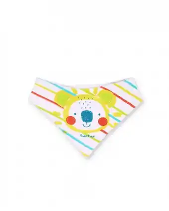 Bandana de malha branca para menino domingo