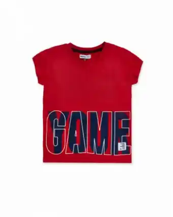 Tuc Tuc T-shirt malha vermelha para menino your game promoção