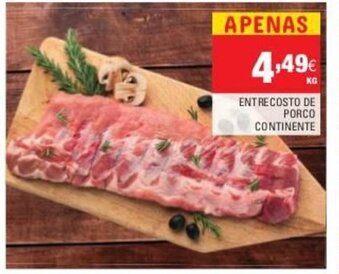 Continente Entrecosto de Porco Continente promoção