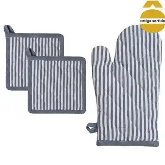 Hôma Conjunto de 2 pegas e luva dimaestro em algodão promoção