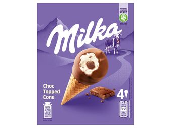 Auchan Gelado cone milka promoção