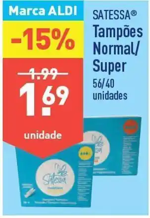 ALDI Tampão promoção