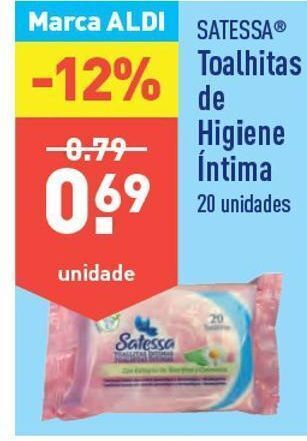ALDI Toalhas umedecidas promoção