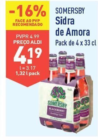 ALDI Sidra somersby promoção