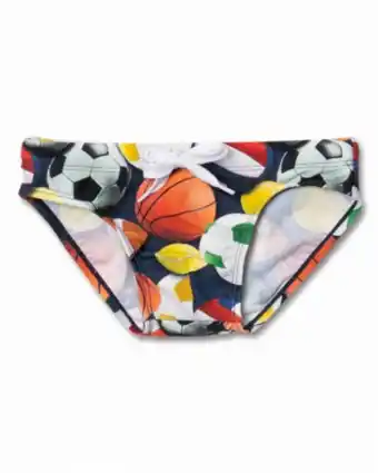 Cueca de maiô estampada para menino seu jogo