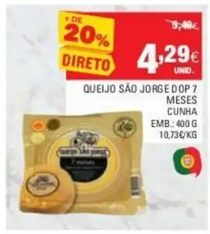 Queijo São Jorge dop 7 Meses Cunha 400g