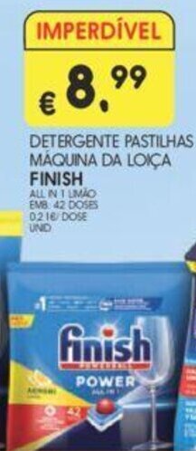 Meu Super DETERGENTE PASTILHAS MÁQUINA DA LOICA FINISH promoção