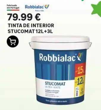 Leroy Merlin TINTA DE INTERIOR STUCOMAT 12L+3L promoção