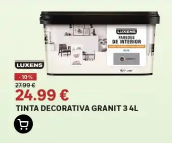 Leroy Merlin TINTA DECORATIVA GRANIT 3 4L promoção