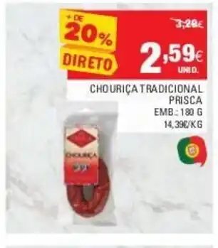 Continente Choriça Tradicional Prisca 180g promoção