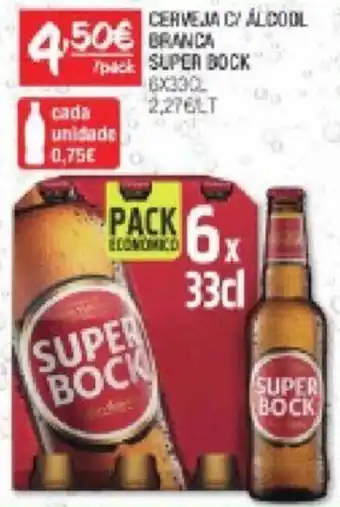 Spar CERVEJA C/ ÁLCOOL BRANCA SUPER BOCK promoção