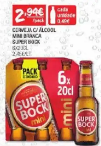 Spar CERVEJA C/ ALCOOL MINI BRANCA SUPER BOCK promoção