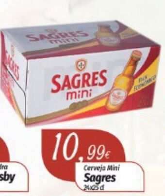 Miranda Supermercados Cerveja sagres mini promoção