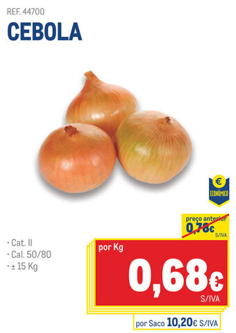 Makro CEBOLA promoção