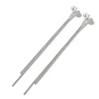 Claire's Silver pearl 4 linear drop earrings promoção