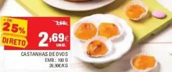 Continente Castanhas de Ovo Fabridoce 100g promoção