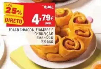Continente Folar C/Bacon, Fiambre e Chourição 620g promoção