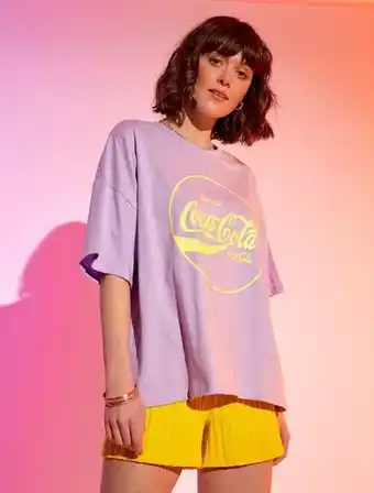 T-shirt 'coca cola' gola redonda