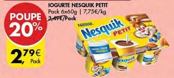 IOGURTE NESQUIK PETIT Pack 6x60g