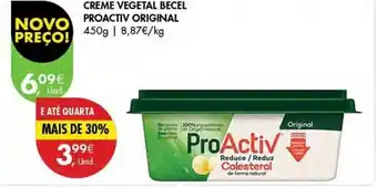 Pingo Doce CREME VEGETAL BECEL PROACTIV ORIGINAL 450g promoção